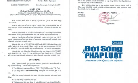 Đấu thầu tại phòng GD&ĐT huyện Diên Khánh: Nhiều thiết bị có giá cao bất thường?