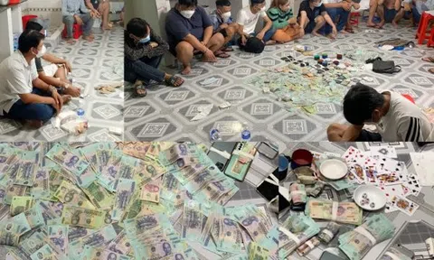 Công an ập vào bắt quả tang, "con bạc" hoảng sợ, vứt bỏ tiền