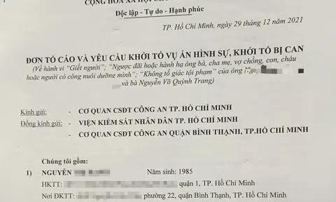 Vụ bé gái 8 tuổi bị "dì ghẻ" bạo hành ở TP.HCM: Mẹ nạn nhân gửi đơn đề nghị khởi tố chồng cũ
