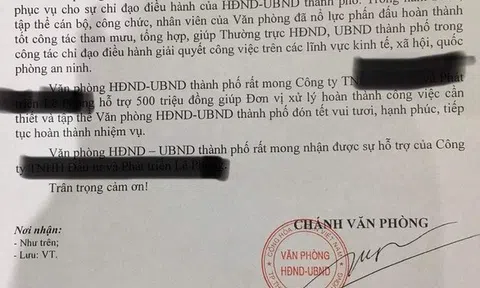 Bình Dương: Làm rõ văn bản "xin" doanh nghiệp 500 triệu đồng để đón Tết