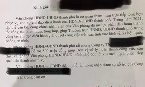 Bình Dương: TP.Thuận An sẽ trả lại 500 triệu đồng "xin" doanh nghiệp