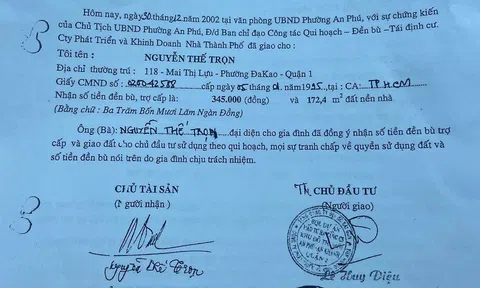 Mạo nhận chủ đất nghìn mét ở Thủ Đức để đòi đền bù trái pháp luật