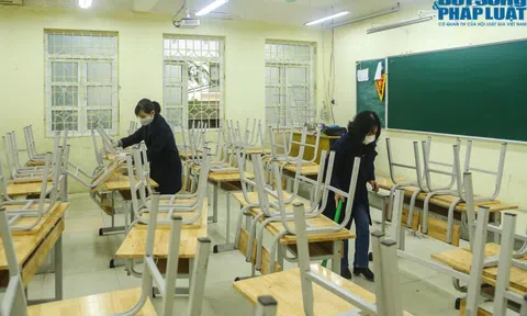 Hà Nội: Các trường THCS gấp rút chuẩn bị đón học sinh trở lại