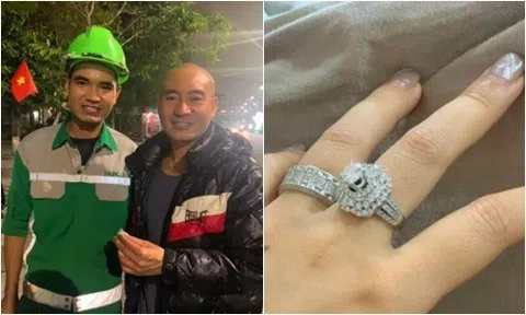 Nhặt được nhẫn kim cương khi quét rác, anh lao công trả lại cho chủ nhân