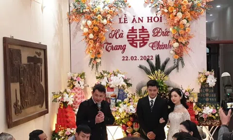 Hà Đức Chinh tổ chức lễ ăn hỏi: Lần đầu lộ diện cô dâu xinh gái lại đảm đang