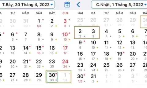 Giỗ Tổ Hùng Vương, ngày Chiến thắng 30/4 và Quốc tế Lao động 1/5 được nghỉ bao nhiêu ngày?