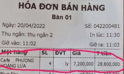 Vụ 4 ly cà phê "phượng hoàng lửa" giá gần 30 triệu đồng ở Lâm Đồng: Chủ quán lên tiếng