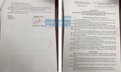 Phòng GD&ĐT Bình Xuyên, Vĩnh Phúc – Bài 2: Trưởng phòng Nguyễn Thị Thu Hường ký duyệt 2 gói thầu đội giá 7 tỷ đồng trong 1 ngày?