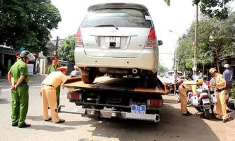 Những lỗi vi phạm giao thông mới khiến ô tô bị tạm giữ