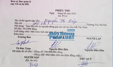 Nhiều tiểu thương “vỡ mộng” sau khi bị BQL chợ Vồi thu gần 1,5 tỷ đồng không có hóa đơn