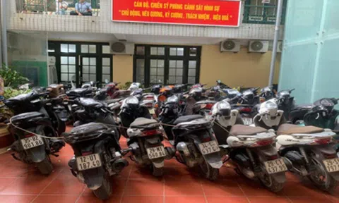 Hà Nội: Triệt phá kho xe máy sang, chủ yếu là SH trộm cắp