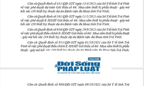 Vĩnh Khang – Medicon: Lúc liên danh, khi thành đối thủ và những bất thường từ gói thầu gần 74 tỷ ở sở Y tế Trà Vinh