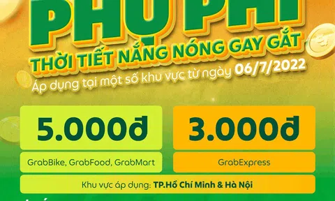 Bộ Công Thương yêu cầu Grab giải trình việc thu phụ phí nắng nóng