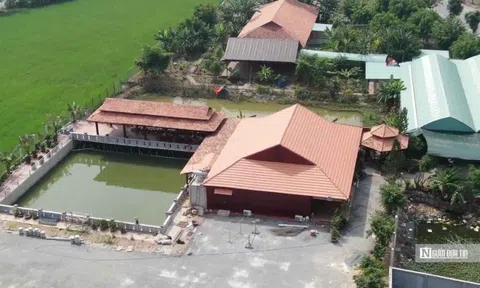 Long An: Ngang nhiên dựng “biệt thự gỗ” trên đất nông nghiệp