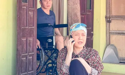 NSND Công Lý ngồi xe lăn trên phim "Chồng cũ, vợ cũ, người yêu cũ"