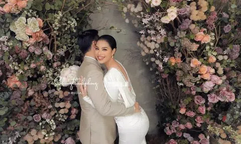 Hé lộ ảnh cưới của Phạm Hương và ông xã doanh nhân