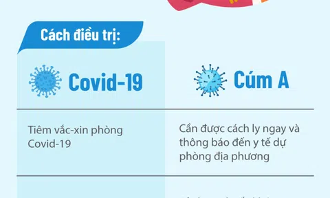 Info: Cách phân biệt cúm A và Covid-19