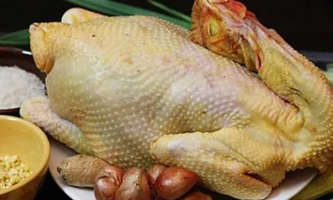 Luộc gà xong đừng vớt ngay ra đĩa, thêm 1 bước gà giòn da, chắc thịt