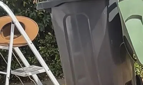 Nắng nóng đỉnh điểm, người đàn ông biến thùng rác thành bể bơi mini và cái kết "tung tóe"