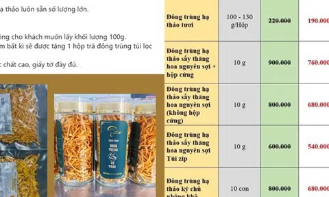 Chuyên gia chỉ sự thật về Đông trùng hạ thảo giá vài trăm nghìn