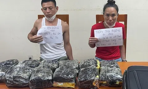 Phát hiện hơn 10kg ma túy trong vali của cặp đôi đứng trước cổng bến xe Nước Ngầm
