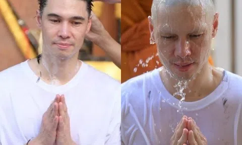 "Nam thần Thái Lan" Matthew Deane Chanthavanij bất ngờ xuống tóc đi tu