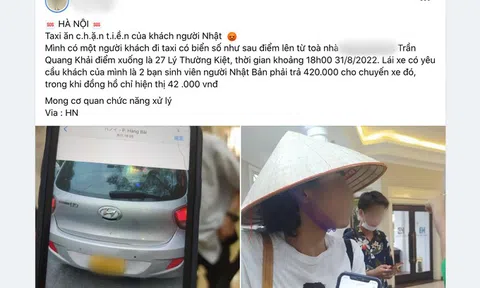 Công an vào cuộc vụ tài xế bị tố thu gấp 10 cho cuốc xe 42.000 đồng