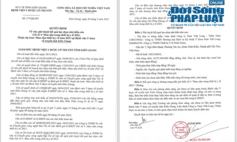 Dấu hiệu “đội giá “ tiền tỷ từ công tác mua sắm tại bệnh viện Y dược cổ truyền Kiên Giang