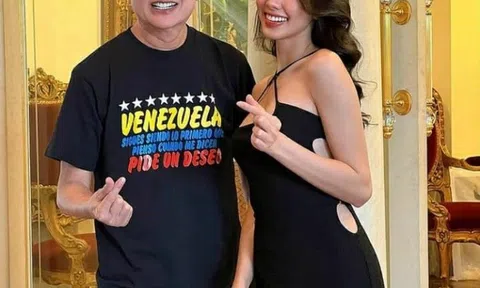 Thùy Tiên "gây sốt" khi checkin tại biệt thự dát vàng của Chủ tịch Miss Grand