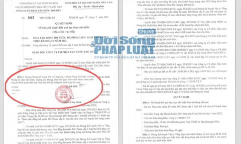Dấu hiệu chênh lệch giá tại dự án mua sắm đồng hồ của công ty Cổ phần cấp nước Thủ Đức