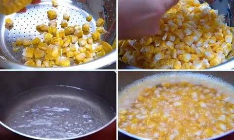 Muốn ngô chiên giòn tan trong miệng không được quên bước này