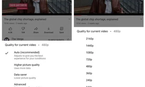 Tin tức công nghệ mới nóng nhất hôm nay 3/10: YouTube sắp giới hạn độ phân giải của người dùng miễn phí