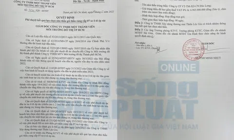 Công ty TNHH MTV Môi trường Đô thị TP.HCM “im lặng” trước dấu hiệu đội giá mua sắm công