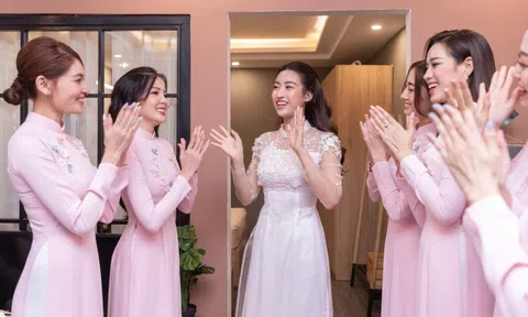 Hình ảnh lễ ăn hỏi của Hoa hậu Đỗ Mỹ Linh và chú rể doanh nhân