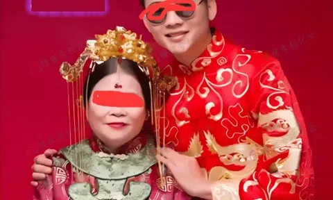 Dân tình xôn xao khi thanh niên đẹp trai như tài tử màn ảnh cưới vợ hơn anh 30 tuổi