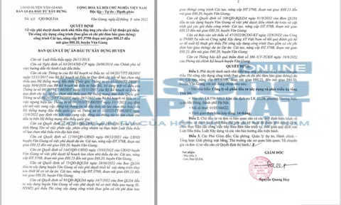 Ban QLDA ĐTXD huyện Văn Giang, Hưng Yên: Cần làm rõ căn cứ đánh giá năng lực tài chính của nhà thầu công ty phát triển hạ tầng Thủ đô