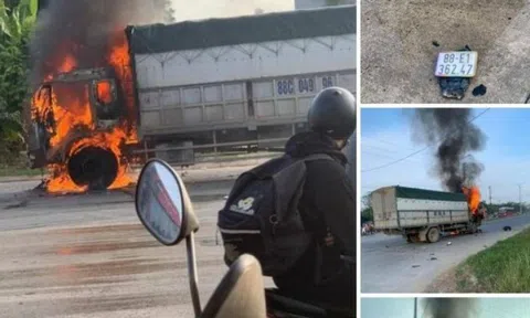 Vĩnh Phúc: Xe máy phát nổ sau va chạm, ô tô bốc cháy khiến 1 người tử vong