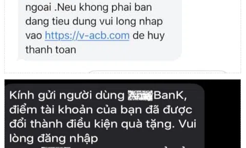 Cảnh báo mất tiền vì làm theo tin nhắn giả mạo ngân hàng