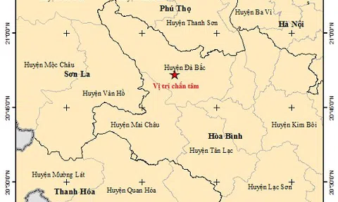 Động đất mạnh 3,9 độ ở Hoà Bình, độ sâu chấn tiêu khoảng 12km