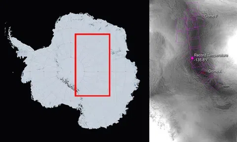 Vệ tinh NASA phát hiện nơi lạnh nhất Trái Đất với nhiệt độ ở mức -93,2