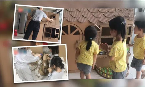 Bà mẹ “hô biến” thùng carton cũ thành loạt đồ chơi cực đáng yêu cho con gái