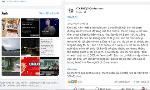 Xôn xao thông tin nữ sinh viên bị tấn công tình dục ở làng đại học