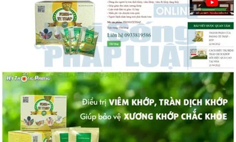 TPBVSK Phong tê thấp - HTP quảng cáo thổi phồng công dụng như thuốc chữa bệnh?