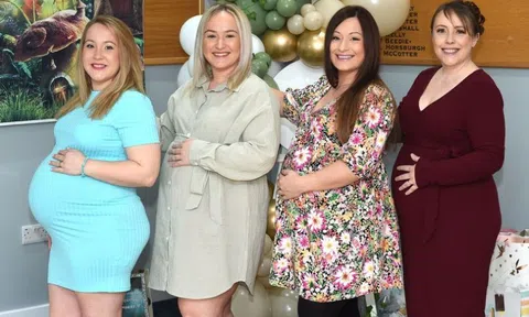 Gia đình có 6 chị em thì 4 người cùng lúc mang thai gây sốt cộng đồng mạng