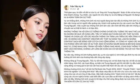 Vướng tin đồn hẹn hò ông Đặng Lê Nguyên Vũ, Hoa hậu Tiểu Vy nói gì?