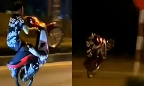 Ninh Bình: Triệu tập nhóm thanh niên livestream bốc đầu xe trên TikTok