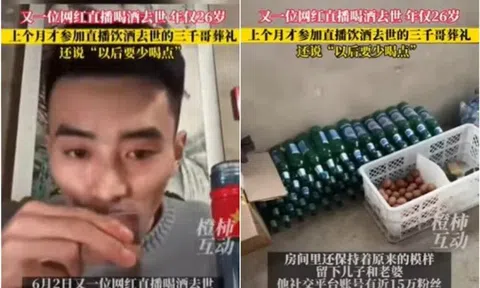 Thêm một streamer tử vong vì thử thách uống rượu tại Trung Quốc