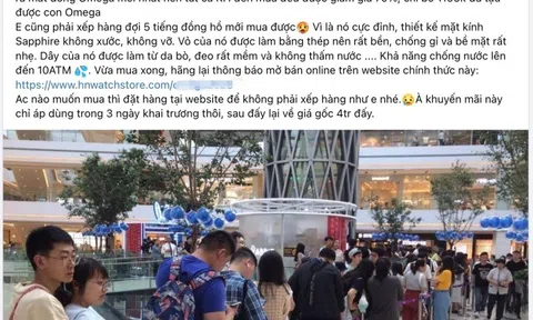 Sự thật về đồng hồ Omega giảm giá 70%, khách hàng mua nhanh kẻo hết