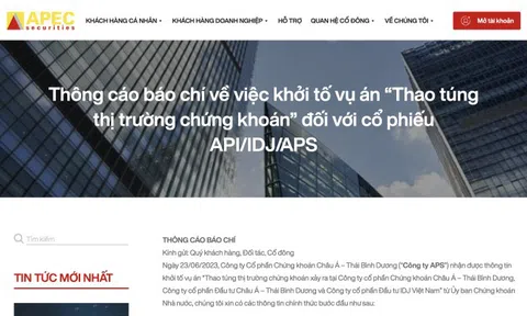 APS khẳng định không phải chủ thể liên quan việc thao túng thị trường