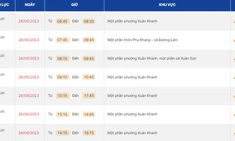 Thông báo lịch cắt điện Hà Nội ngày mai (26/6) – Cập nhật mới nhất